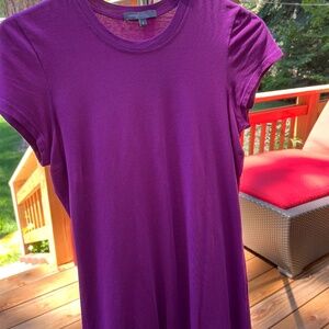 Vince purple women's short sleeve round neck t-shirt.  Size small.